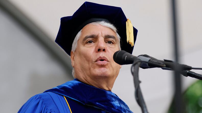 Emory University president Gregory L. Fenves. (Photo: Miguel Martinez/ The Atlanta Journal-Constitution)