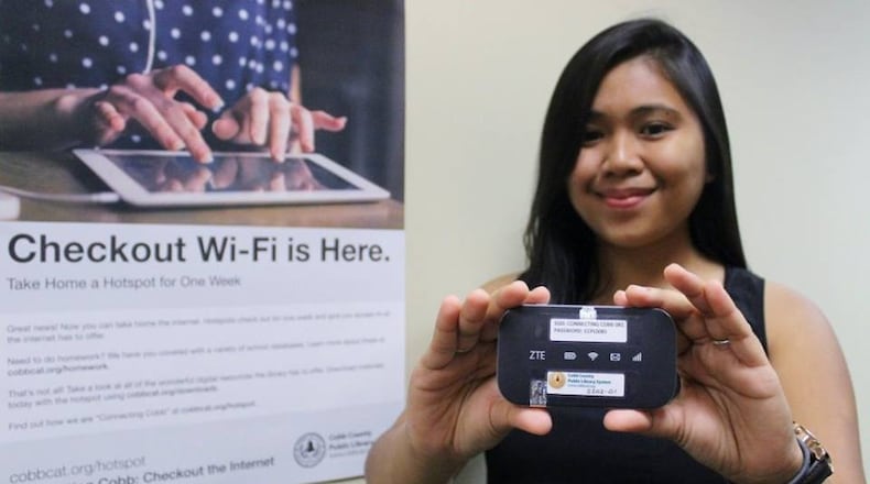 Courtesy of the Cobb County Public Library System Facebook. Find more information at cobbcat.org/hotspot.