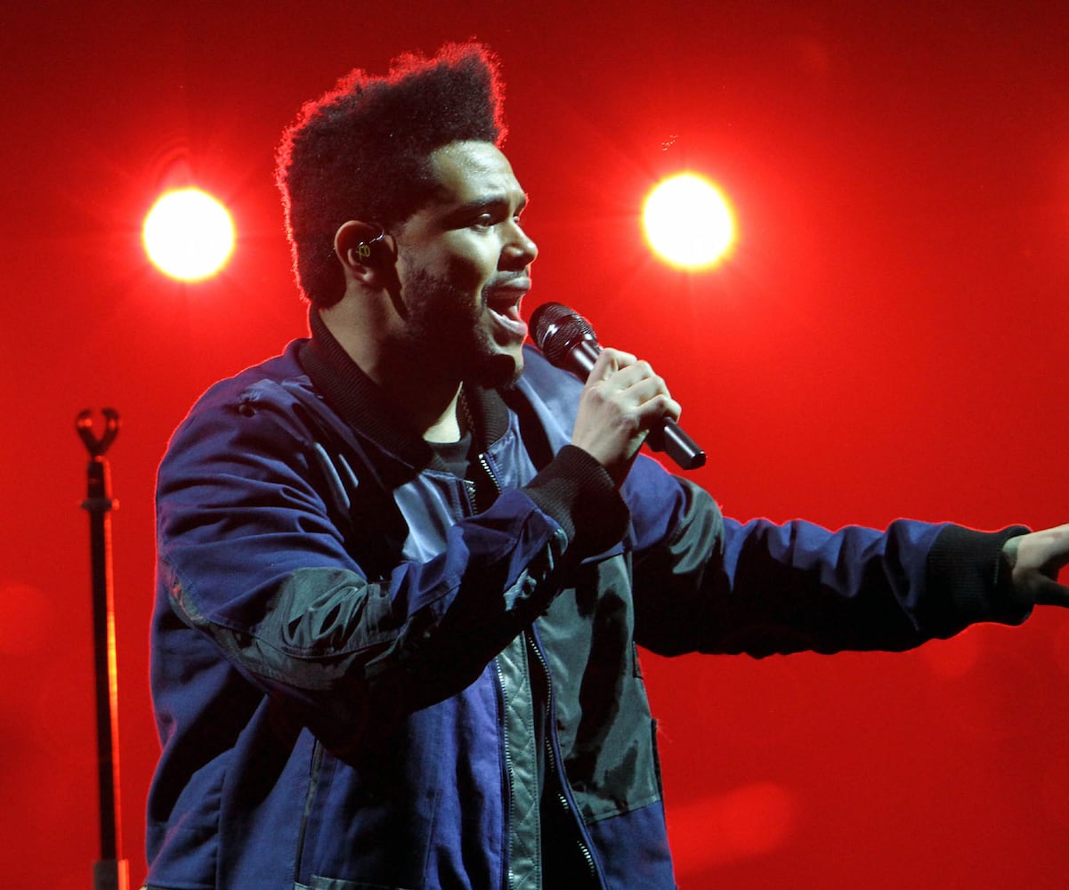 The Weeknd performs at Philips Arena in Atlanta