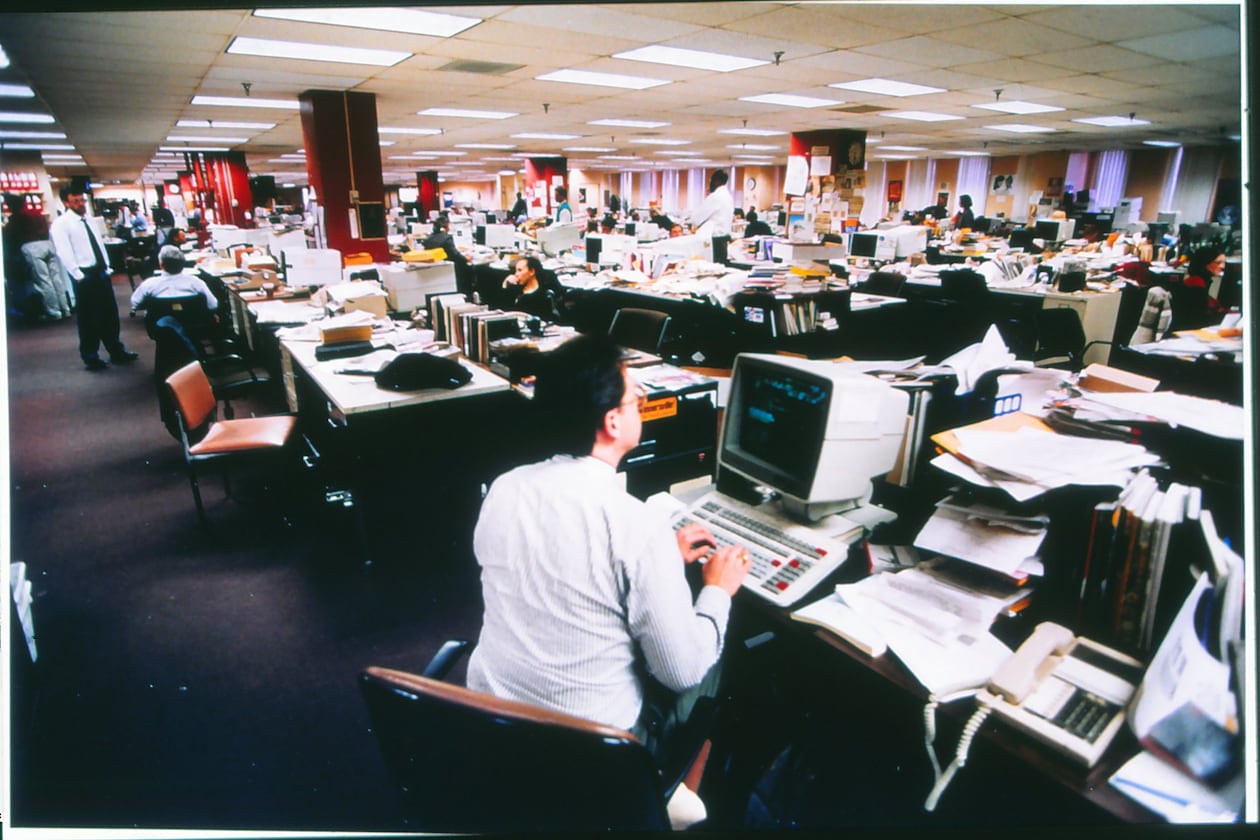 In 1993, Atlanta had two city papers, The Atlanta Journal and the Atlanta Constitution. The newsrooms merged years earlier, but they didn't become The Atlanta Journal-Constitution until 2001. (AJC 1993)