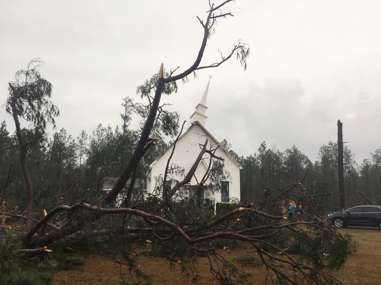 Strong storms  in Georgia cause deaths, devastation
