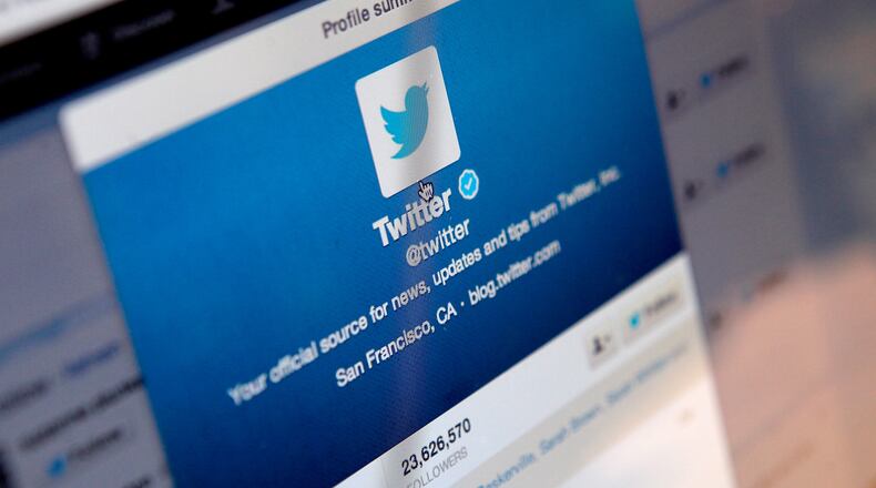 LONDON, ENGLAND - SEPTEMBER 13: In this photo illustration, logos for the microblogging site Twitter, displayed on the internet on September 13, 2013 in London, England. Twitter has announced plans to float on the stockmarket. (Photo illustration by Mary Turner/Getty Images)