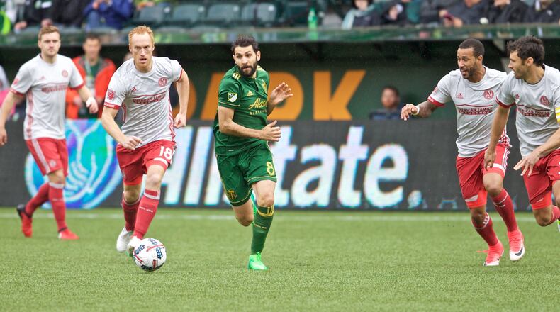 May 14, 2017; Portland, OR, USA; Portland Timbers midfielder Diego Valeri (8) during the first half at Providence Park. Photo: Craig Mitchelldyer-Portland Timbers