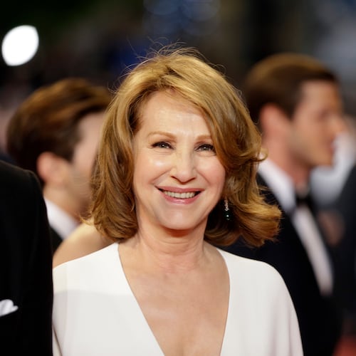 FILE - Actress Nathalie Baye poses for photographers upon arrival at the screening of the film Juste la Fin du Monde (It's Only the End Of The World) at the 69th international film festival, Cannes, southern France, May 19, 2016. (AP Photo/Lionel Cironneau, File)