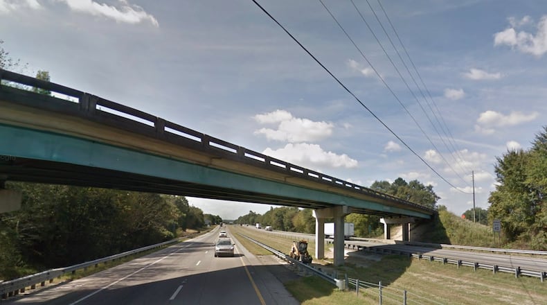 GDOT construction partners will close the Liberty Church Road/Jesse Cronic Road Bridge over I-85 to perform bridge demolition and replacement. (Google Maps)