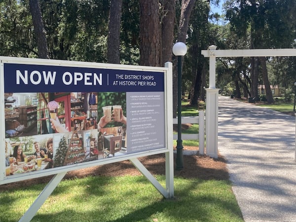 The District Shops in the Jekyll Island historic district reopened in June after a nine-month overhaul. (Adam Van Brimmer/AJC)