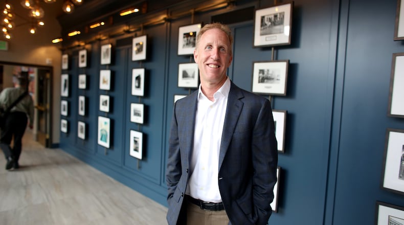 Steve Schlundt, president of lodging and residential for CSM in one of the walkways in the newly remodeled Renaissance Minneapolis Hotel, The Depot. (Kyndell Harkness/Minneapolis Star Tribune/TNS)