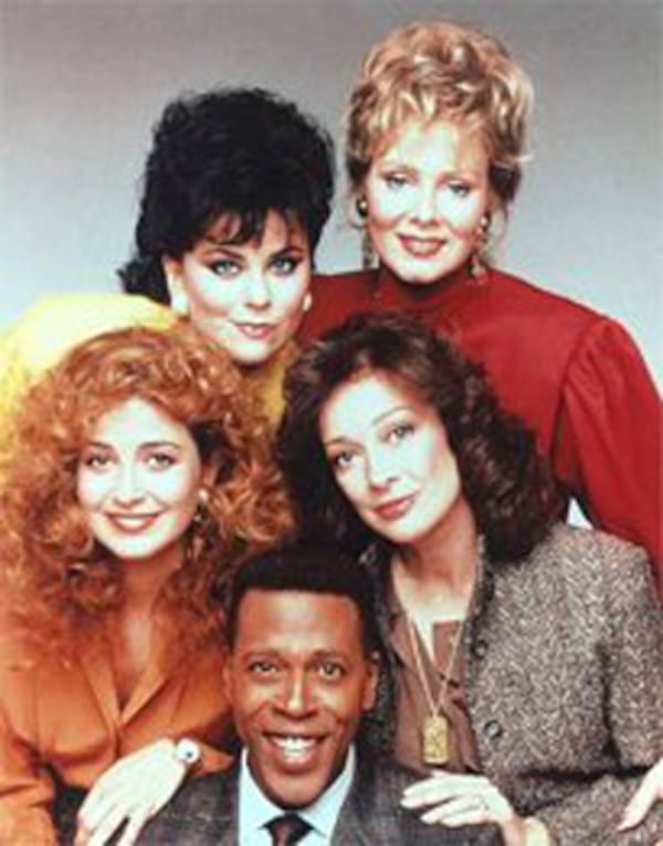 Set in Atlanta with a souped-up version of "Georgia on My Mind" as the opening theme, CBS' "Designing Women" was actually shot on a set in Los Angeles. (Courtesy of CBS)
