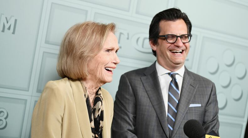 From left, actor Eva Marie Saint and TCM host Ben Mankiewicz attend the screening of "A Hatful of Rain" during the 2018 TCM Classic Film Festival on April 27, 2018 in Hollywood, California. (Emma McIntyre/Getty Images for TCM/TNS)