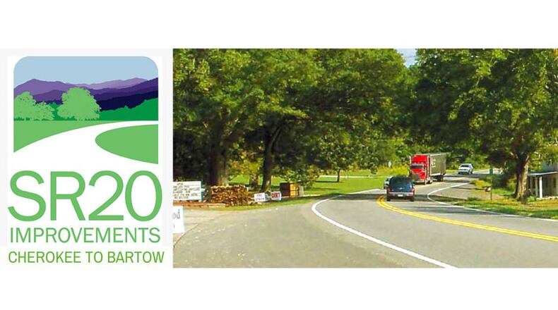 Until July 6, online comments are requested by Georgia Department of Transportation officials for a new project on Ga. 20 between I-75 in Barrow County and I-575 in Cherokee County. (Courtesy of Georgia Department of Transportation)