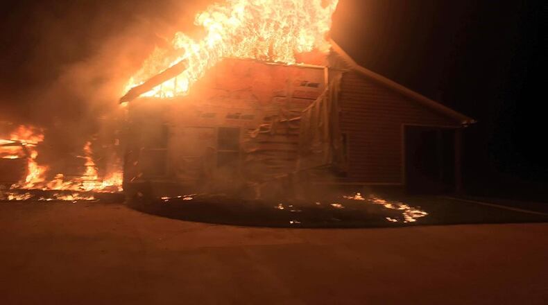 The couple was found inside the home after the massive fire.