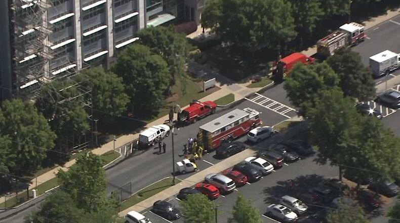 Two people were taken to the hospital following a chemical spill Thursday morning near Georgia Tech's campus.