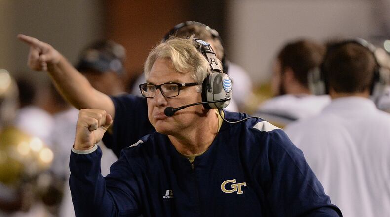 Georgia Tech’s defensive coordinator Ted Roof said he takes responsiblity for the group’s issues this season. JOHNNY CRAWFORD / JCRAWFORD@AJC.COM