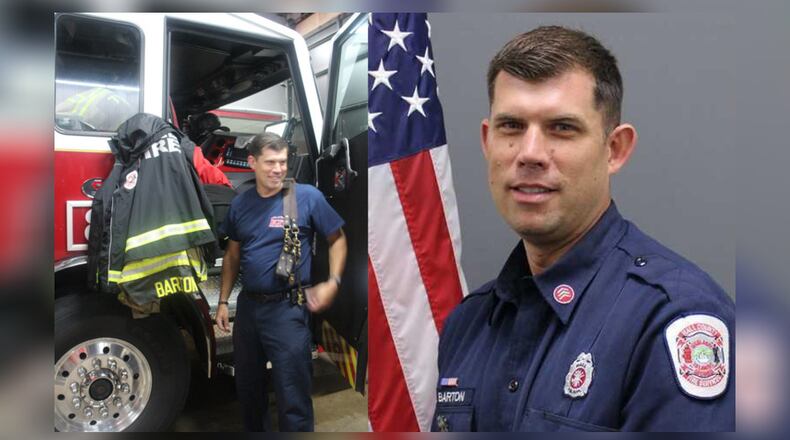 Hall County fire Sgt. Jonathan Barton