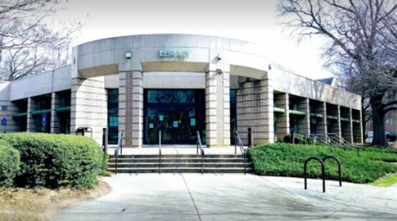 The Ponce de Leon Library at 980 Ponce de Leon Avenue NE, Atlanta will remain open longer than planned while city of Atlanta and library officials work out details for its remodeling. CONTRIBUTED