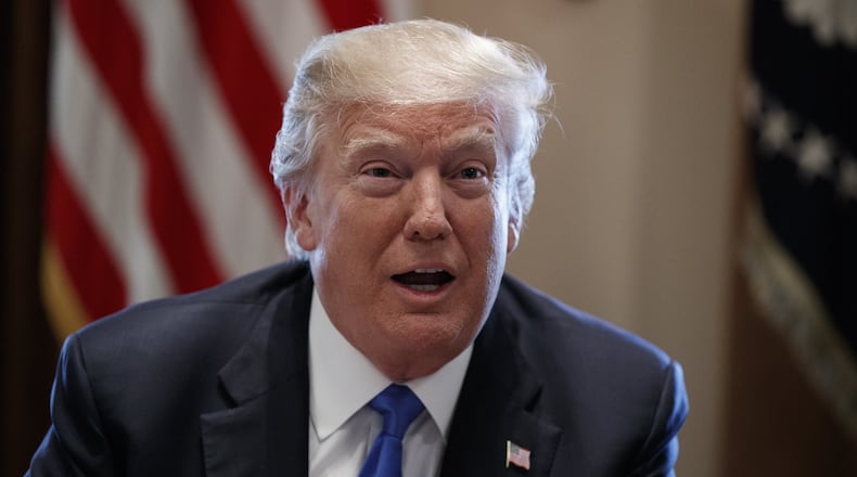 President Donald Trump says the United States’ trade with China is costly.