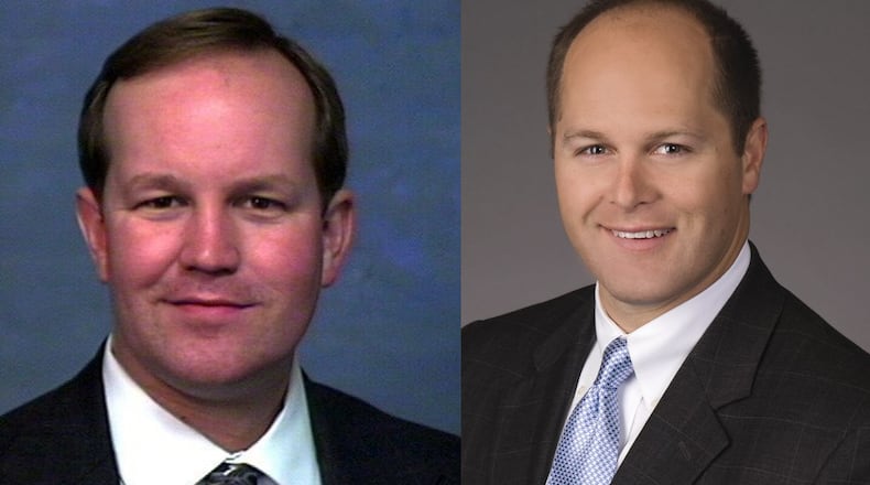 Former state lawmakers Buzz Brockway (left) and Hunter Hill are in line for appointement to the State Charter Schools Commission.