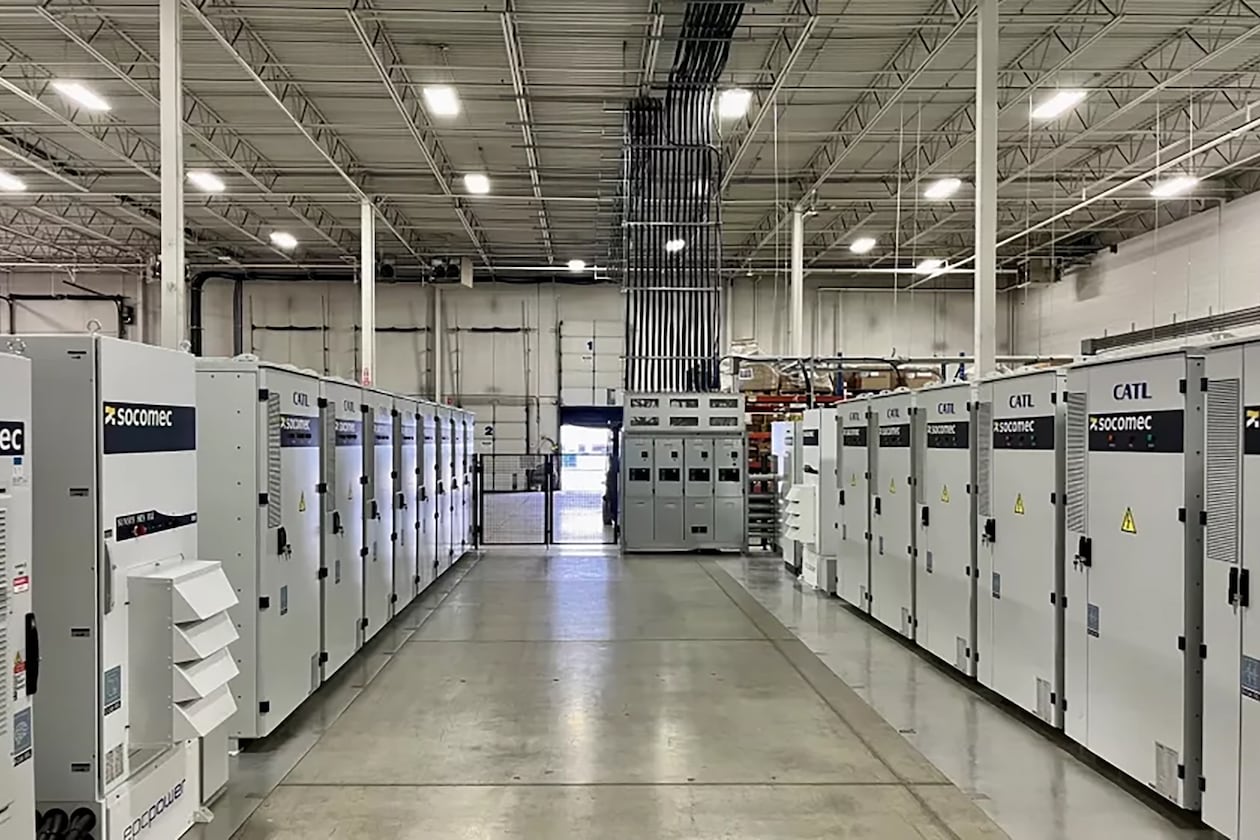 Electrical equipment and components manufactured by Socomec Group, which announced a Suwanee facility in November 2025. (Handout)