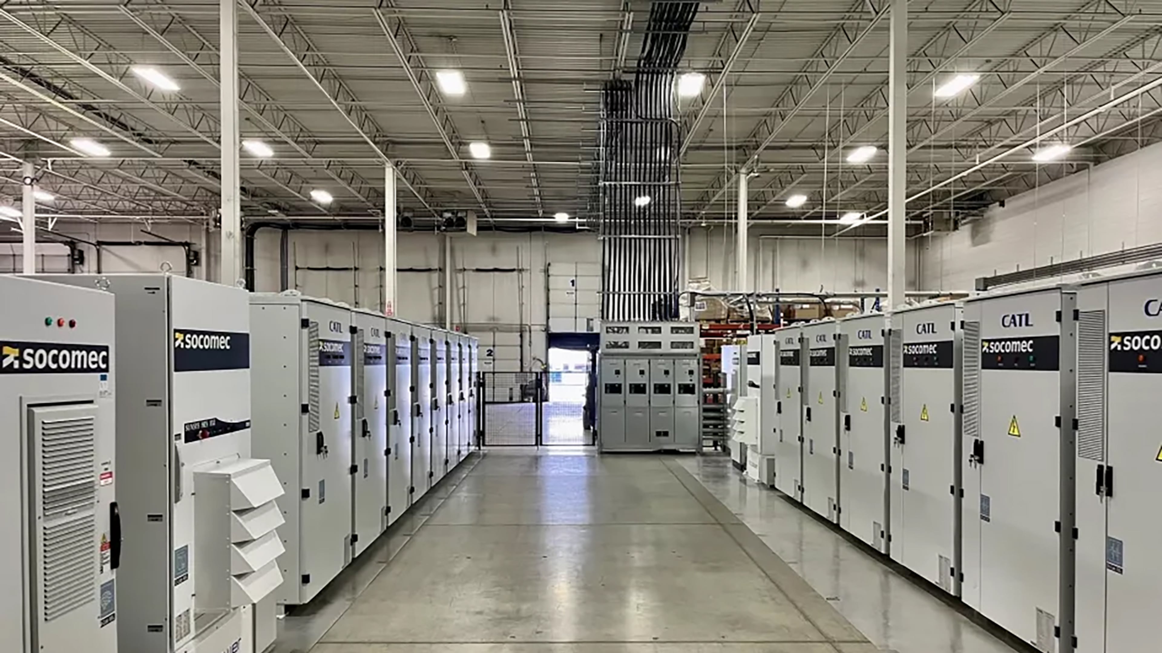 Electrical equipment and components manufactured by Socomec Group, which announced a Suwanee facility in November 2025. (Handout)