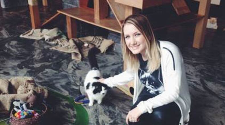 Hadyn Hilton, owner of Java Cats Cafe, visited Seattle Meowtropolitan before embarking on opening her own cat cafe. / Contributed photo