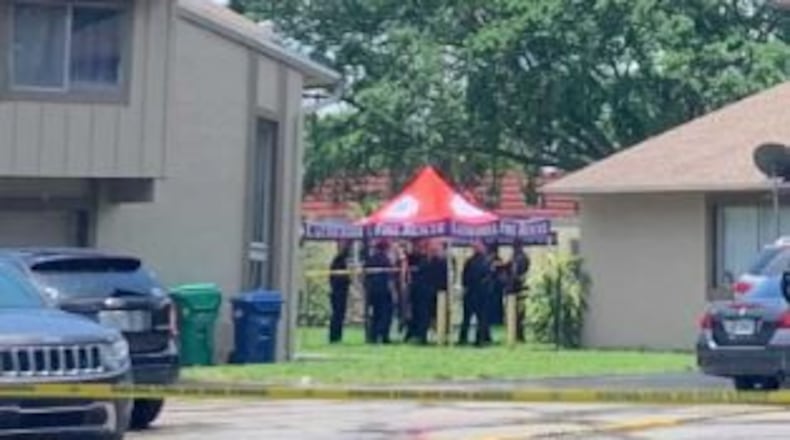 The bodies of two young girls were found in a canal behind the Habitat II Condominium in Lauderhill, Florida, on June 22, police said.