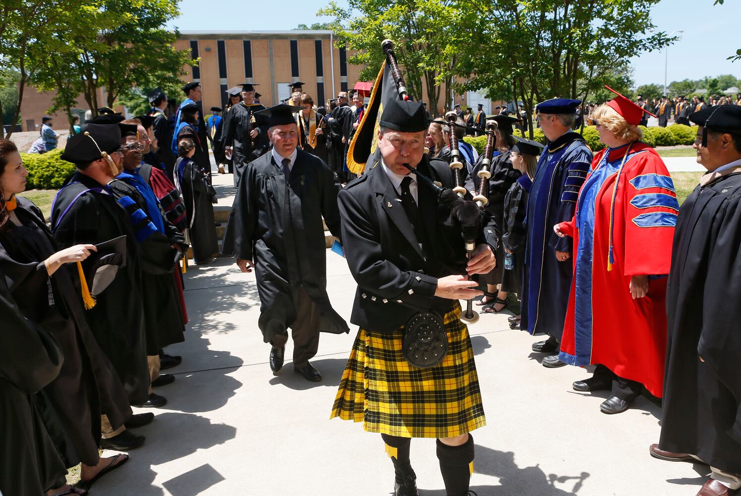 More than 2,400 graduate and undergraduate students participated in the spring commencement ceremonies on May 15, 2013.