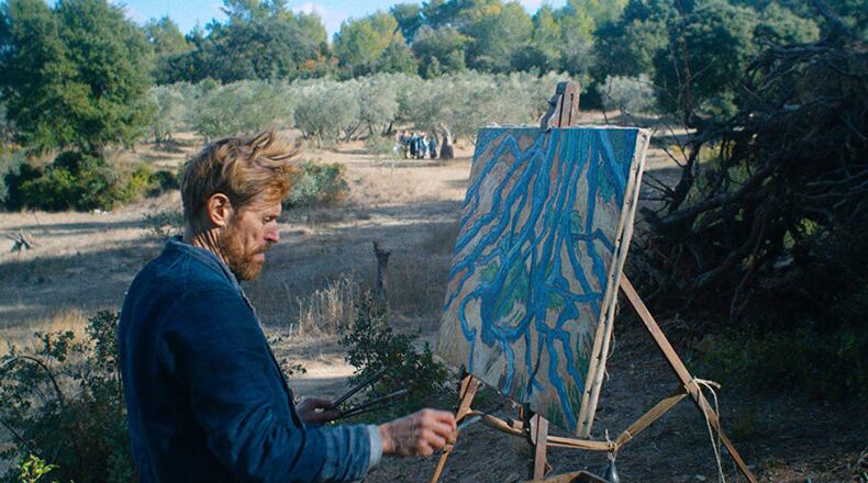 Willem Dafoe the as the Dutch painter Vincent van Gogh t in “At Eternity’s Gate,” directed by visual artist and filmmaker Julian Schnabel. Contributed by CBS Films