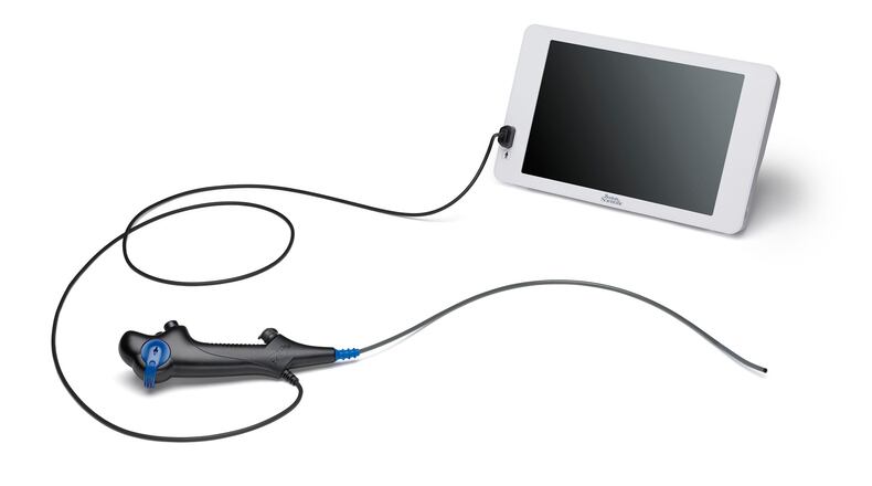 A portable monitor device manufactured by Boston Scientific.