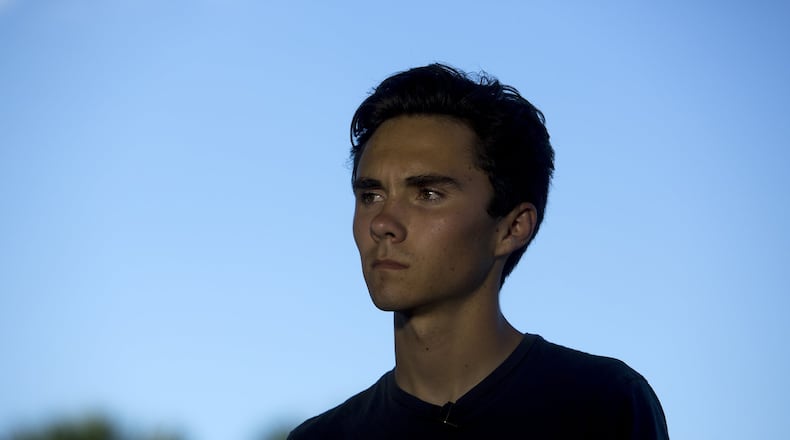 David Hogg, 17, a survivor of the school shooting at Marjory Stoneman Douglas High School in Parkland, on Feb. 15, 2018. (Saul Martinez/The New York Times)