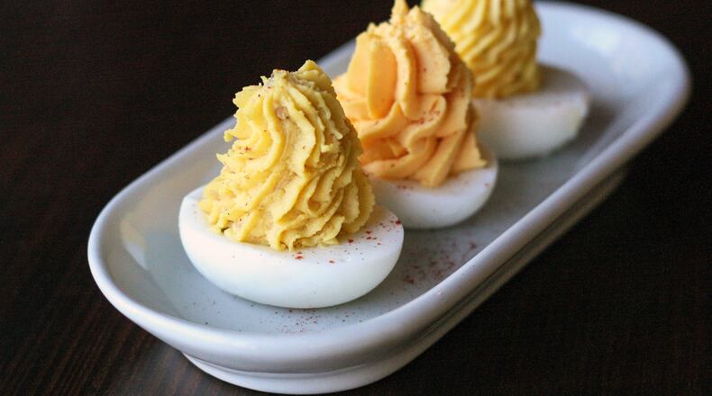 Deviled eggs from Holeman and Finch Public House / Photo credit: Bart Sasso