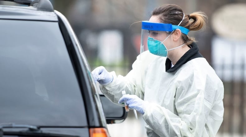 Drive-up COVID testing is available in multiple locations.