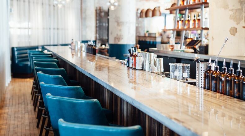 The bar at the Mercury. Credit: Justen Clay.