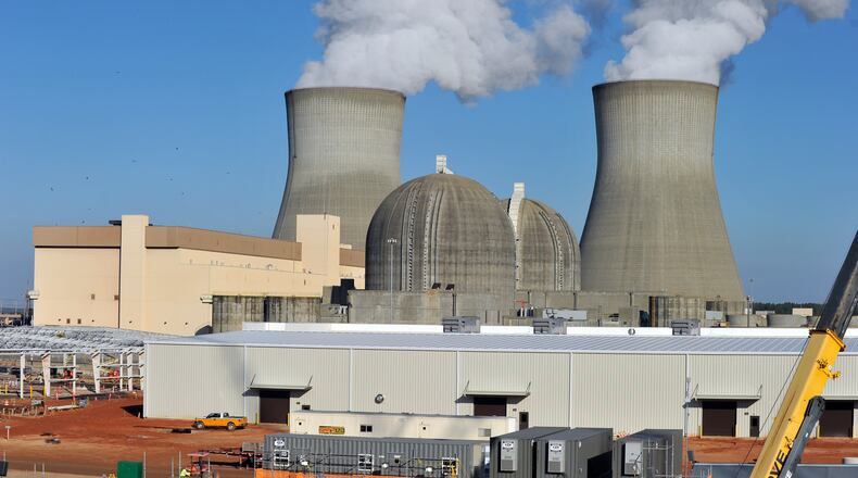 Georgia’s Plant Vogtle nuclear plant near Augusta. BRANT SANDERLIN / BSANDERLIN@AJC.COM