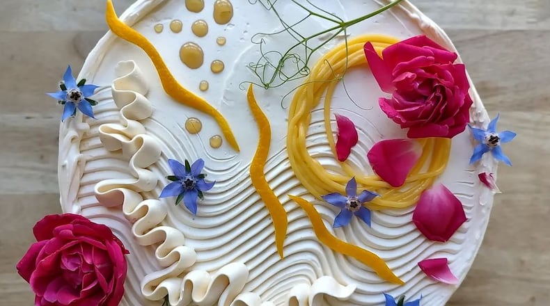 A cake from Rebecka Rodgers of Geranium Club, a San Antonio, Texas, micro-bakery.