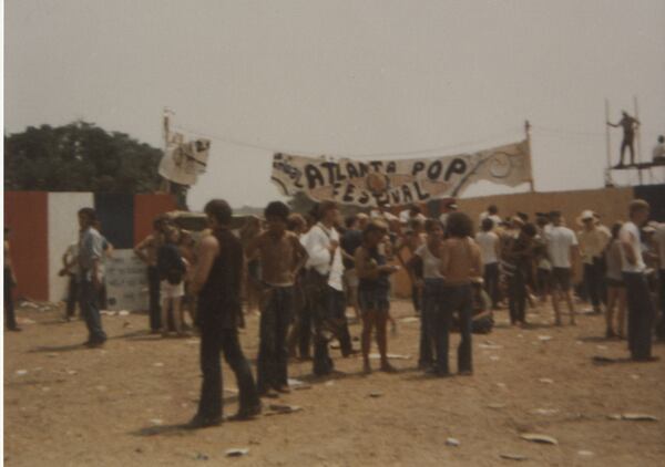 Reprinted photograph of Atlanta International Pop Festival, undated. Credit: Courtesy of Hargrett Rare Book and Manuscript Library / University of Georgia Libraries