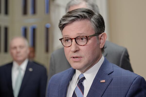 U.S. House Speaker Mike Johnson, seen here at the U.S. Capitol in May. (Mariam Zuhaib/AP)