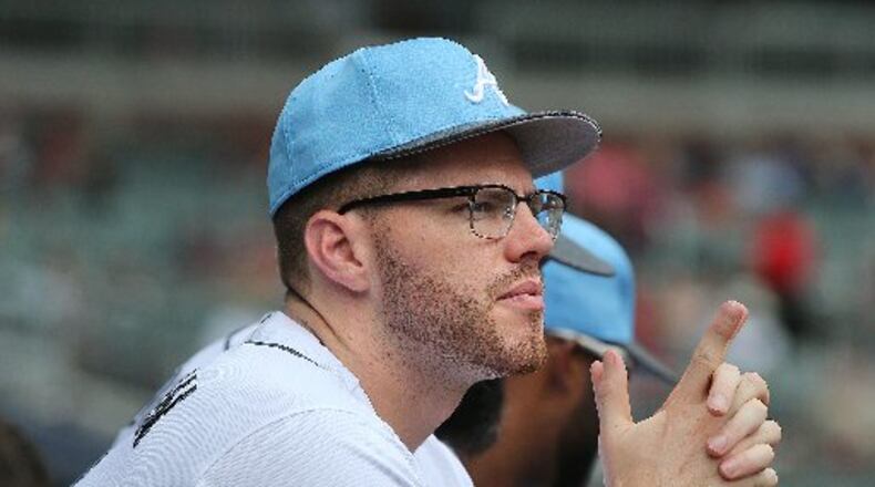 Freddie Freeman is moving from first base to third. Curtis Compton/ccompton@ajc.com