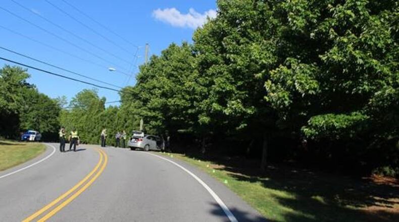 Police said the man died after crashing his car into a tree.