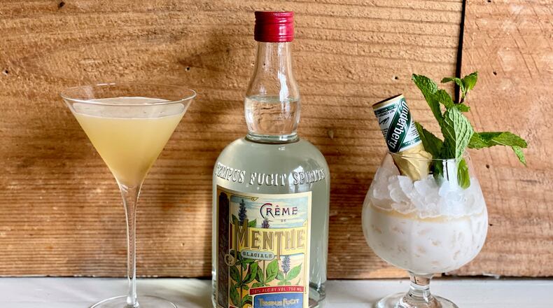 Tempus Fugit is known for its white creme de menthe. Courtesy of Jerry and Krista Slater