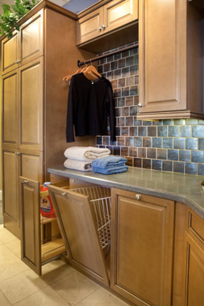 Laundry rooms go glam