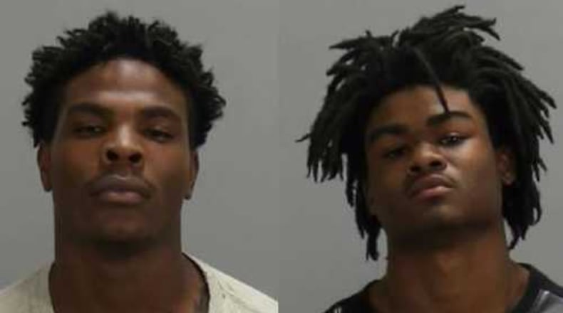 Charles Smith (left) and T’Savonti Scott are charged with murder . (Clayton County Sheriff’s Office)