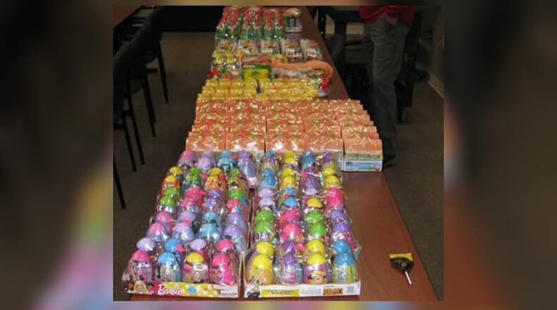 This is a photo of the meth that was disguised as candy.