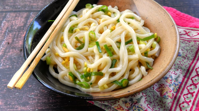 Ginger-Scallion Udon. (CHRIS HUNT FOR THE ATLANTA JOURNAL-CONSTITUTION)