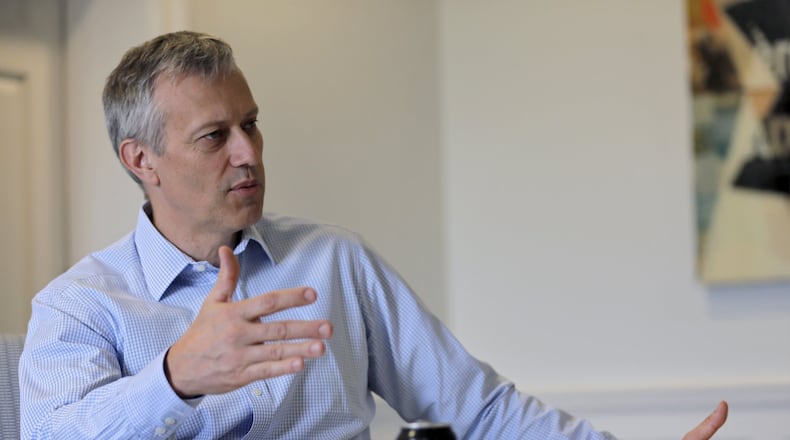 James Quincey, the new CEO of Coke, in his office at the beverage giant’s Atlanta headquarters. “I don’t think we’re broken, but I don’t think we’re where we need to be,” he said. BOB ANDRES /BANDRES@AJC.COM