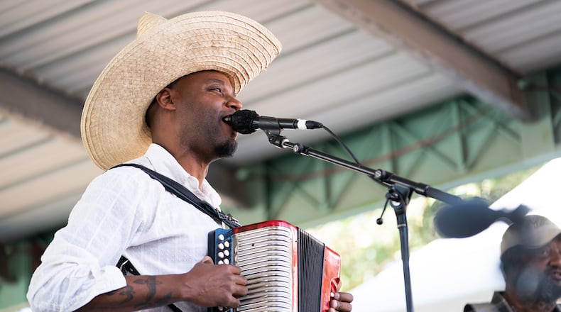 Cedric Watson is a Grammy-nominated zydeco musician dedicated to keeping the endangered Kouri-Vini language alive through music. 
(Courtesy of Tim Mueller)