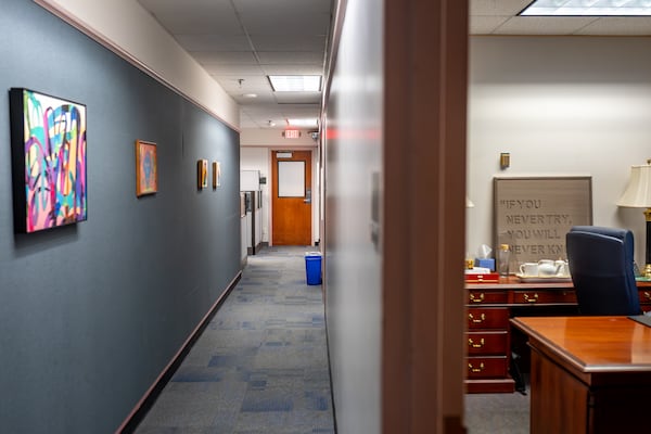 District 4 Commissioner Mo Ivory said Wednesday that over the holiday break someone gained access to these temporary offices for her and her staff at the Fulton County Government Center and took confidential documents. (Ben Hendren for the AJC)