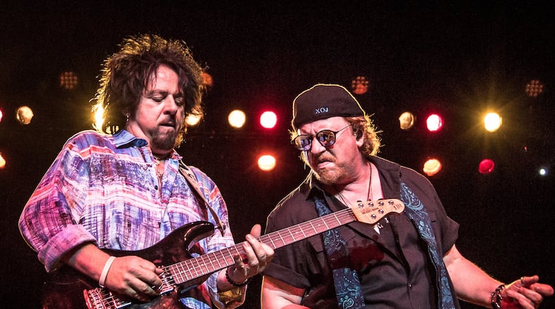 Steve Lukather (left) and singer Joseph Williams of Toto. The band will play Atlanta Symphony Hall of Oct. 10, 2019. Photo: Kevin Albinder