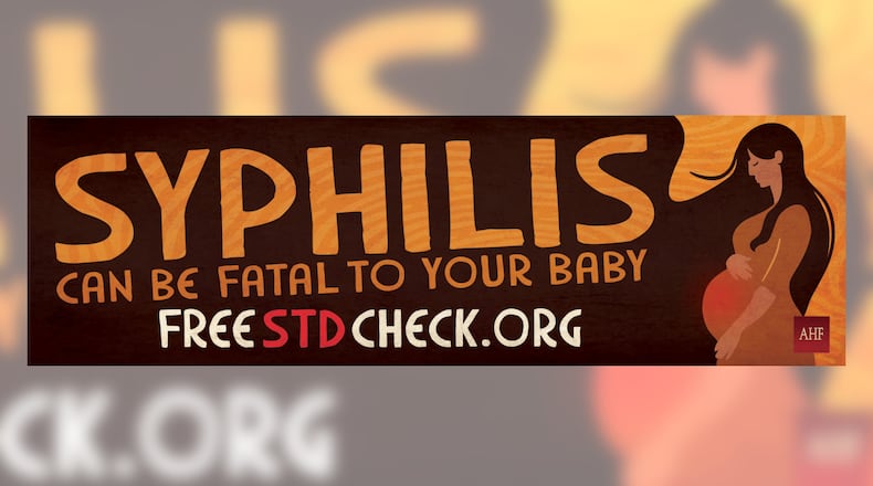 Billboards posted in Atlanta and elsewhere aim to support the CDC’s messaging around the deadly infection syphilis.