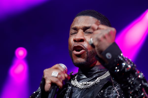 R&B singer Keith Sweat — pictured performing at at State Farm Arena in Atlanta in 2023 — is a producer for the film “The Secret Between Us." (Natrice Miller/AJC 2023)