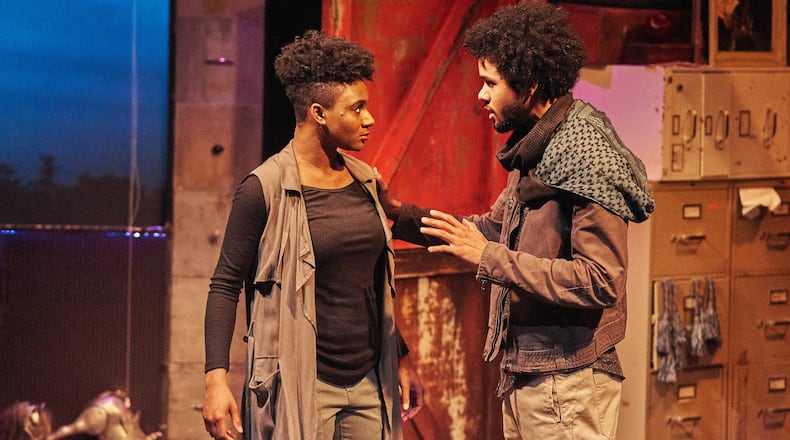 Jasmine Ellis and Joshua Quinn appear in “Sweep” at Aurora Theatre. CONTRIBUTED BY CHRIS BARTELSKI